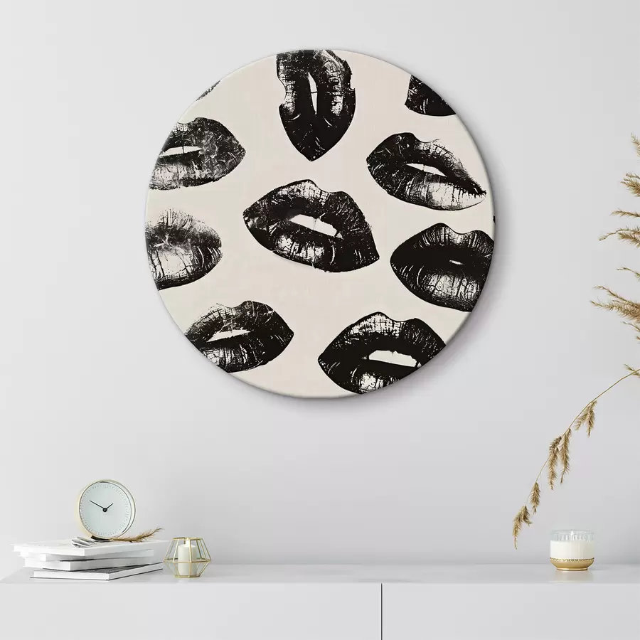 murales de pared Grupo de huellas labiales r38416