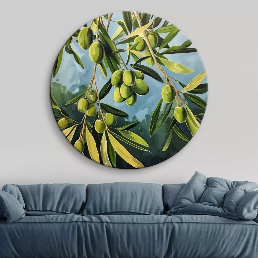 murales de pared Fruta verde en el árbol r38418