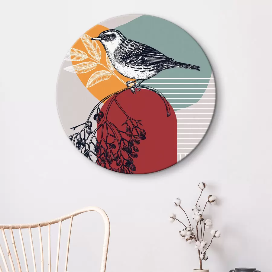 murales de pared Pájaro en una rama r38443