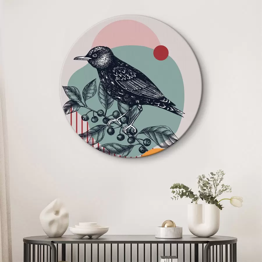 murales de pared Pájaro en una rama r38445