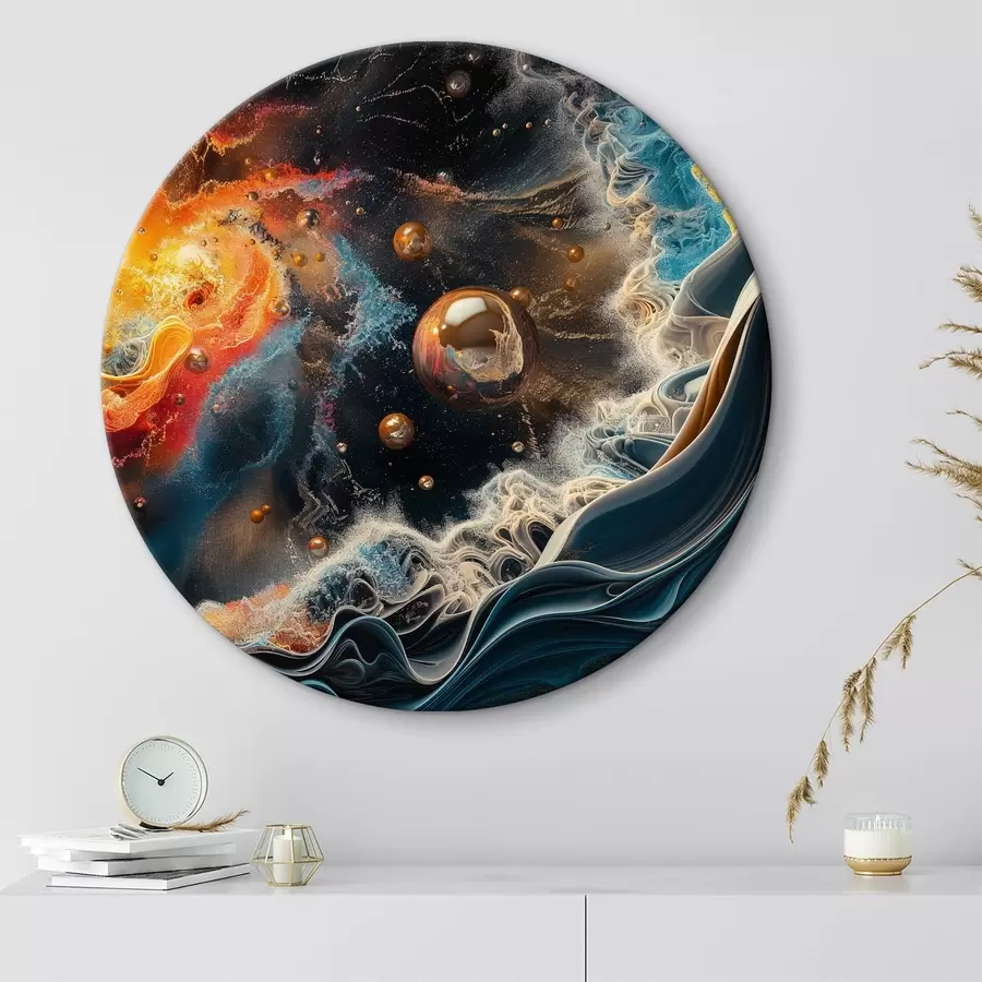 murales de pared Colorido arte planetario r38459