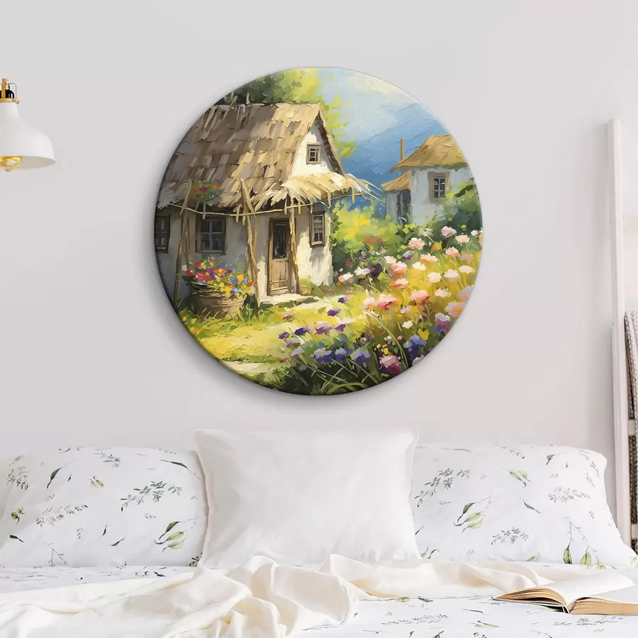 murales de pared Pintar la casa con flores r38495