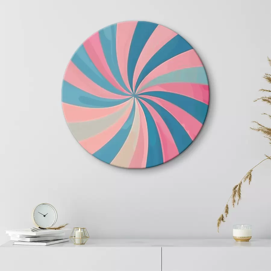 murales de pared Remolinos de fondo azul y rosa r38518