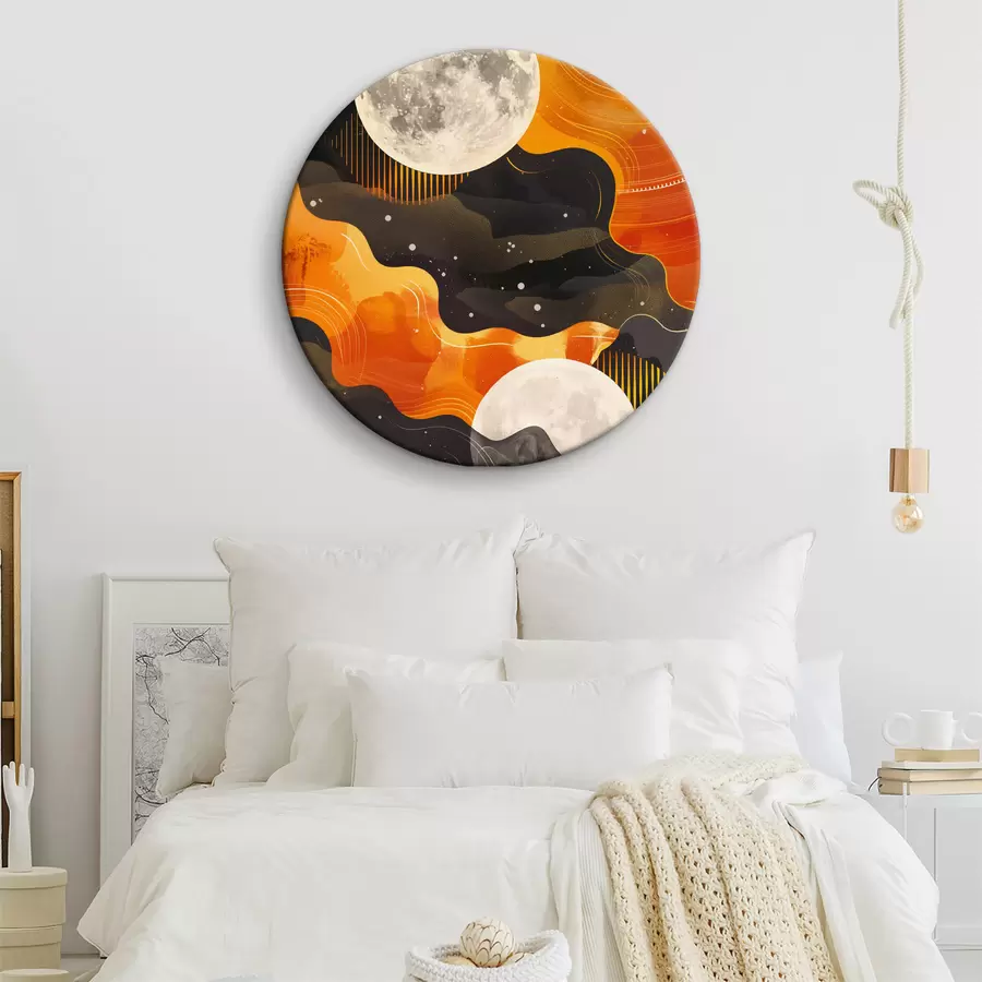 murales de pared Luna y nubes en el cielo r38522