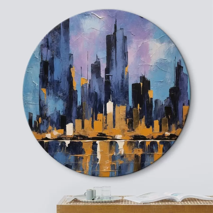 murales de pared Pintar un panorama urbano r38583