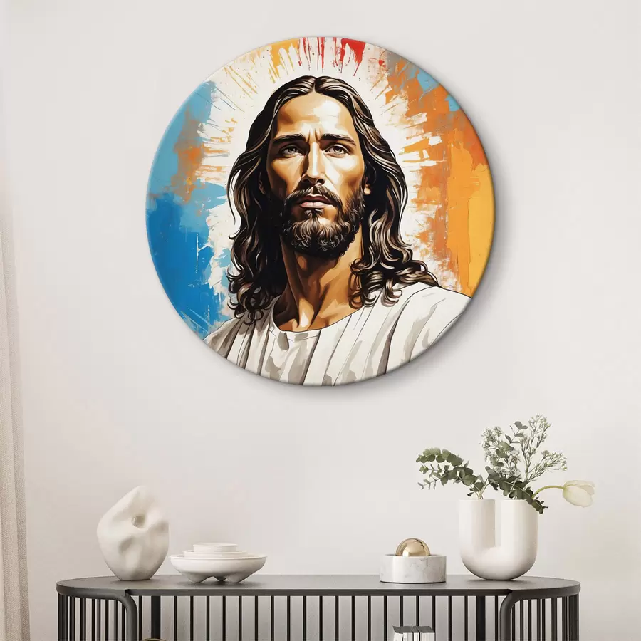 murales de pared Imagen de un hombre con el pelo largo r38589