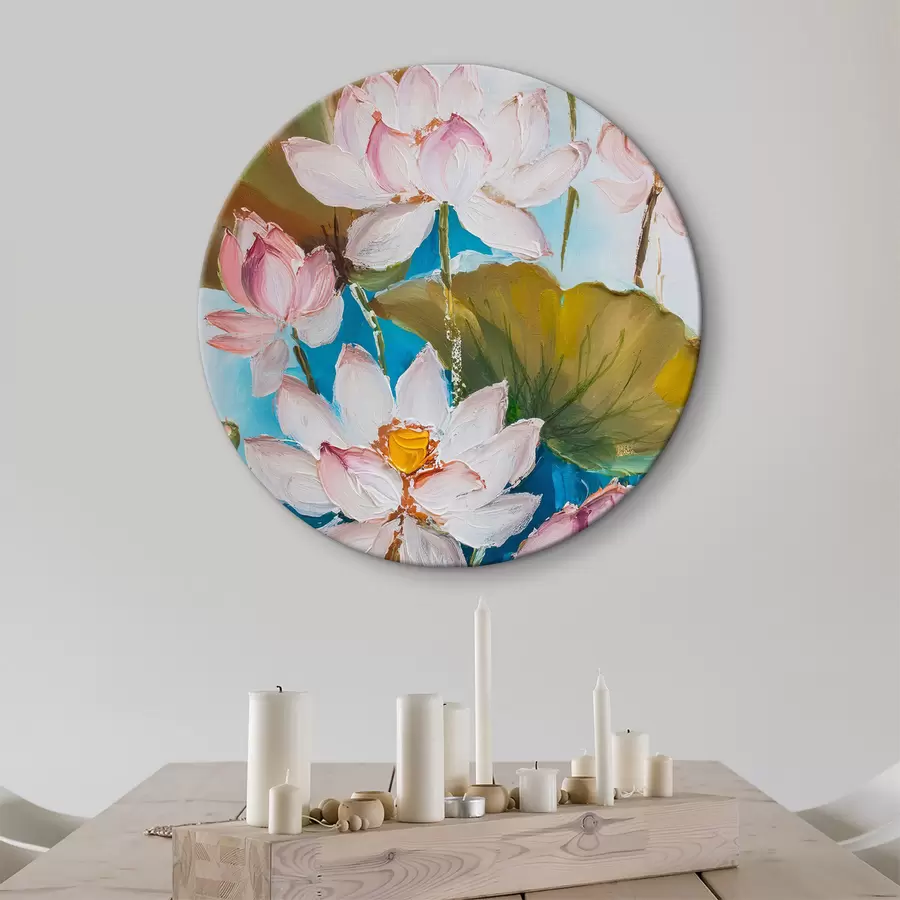 murales de pared Un cuadro de flores y hojas r38608