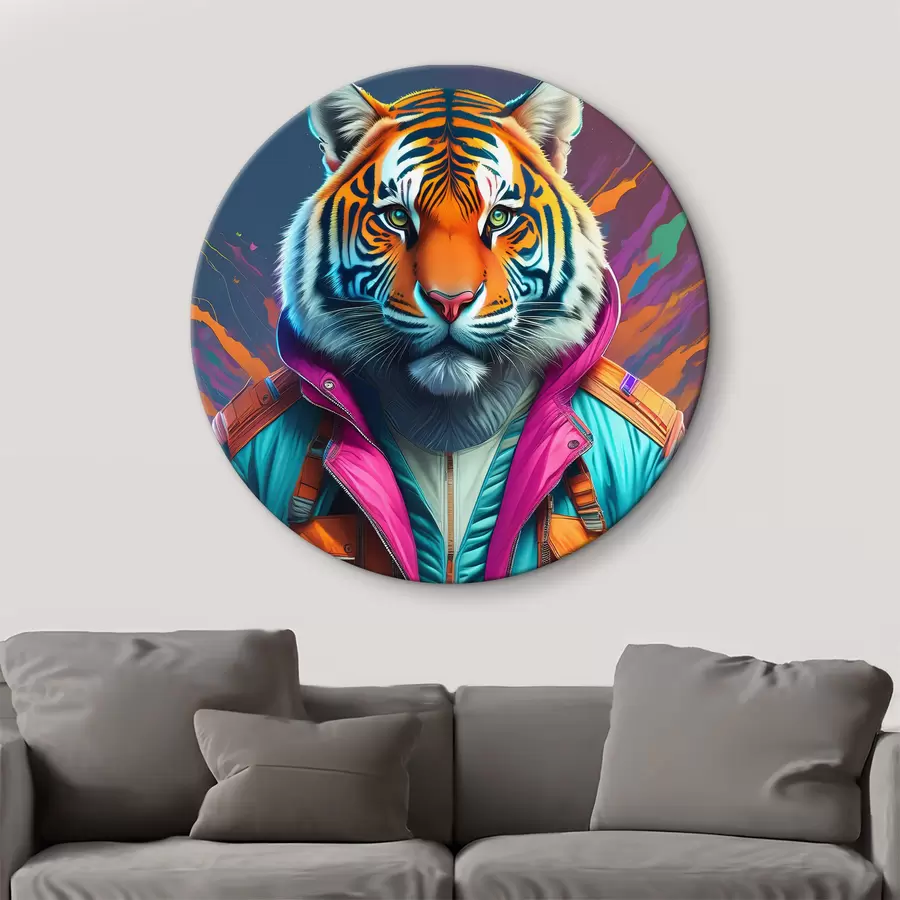 murales de pared Tigre con chaqueta r38610