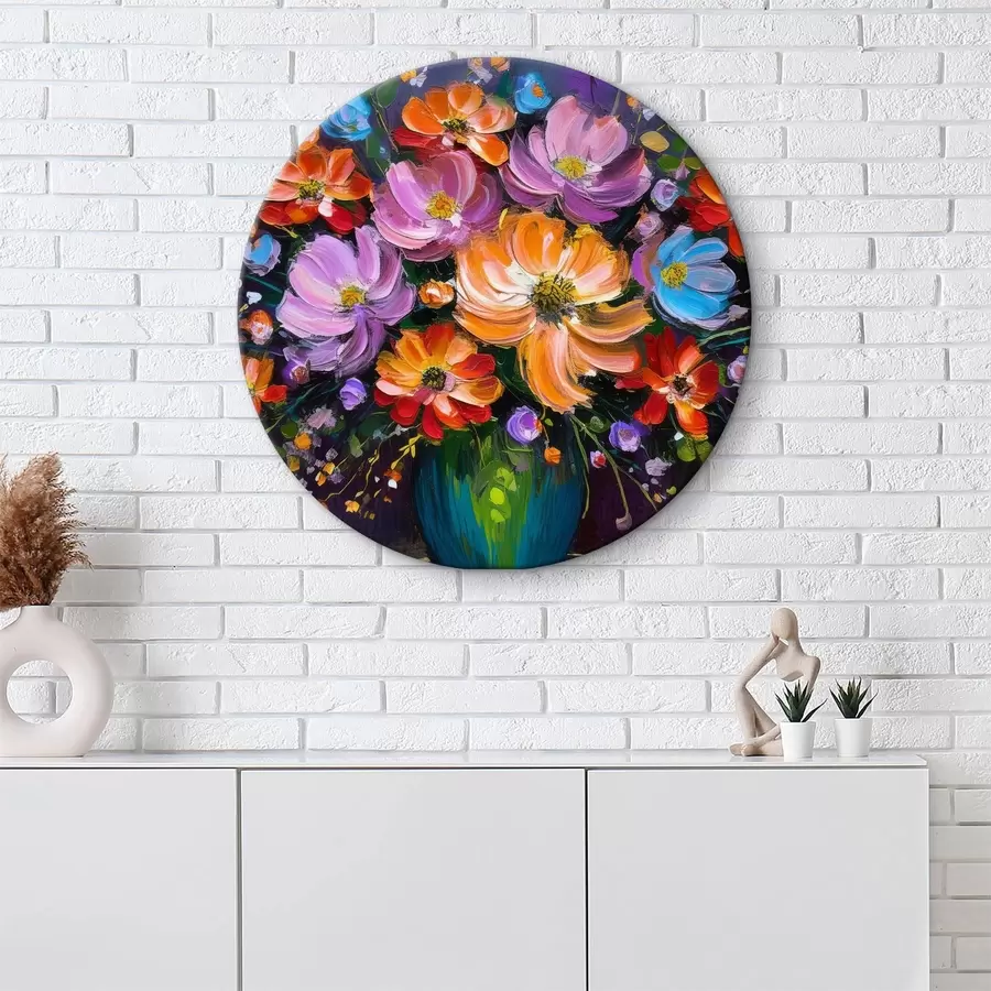 murales de pared Pintar flores en un jarrón r38660