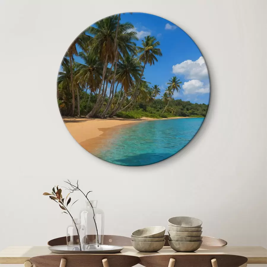 murales de pared Playa en una isla tropical r40463
