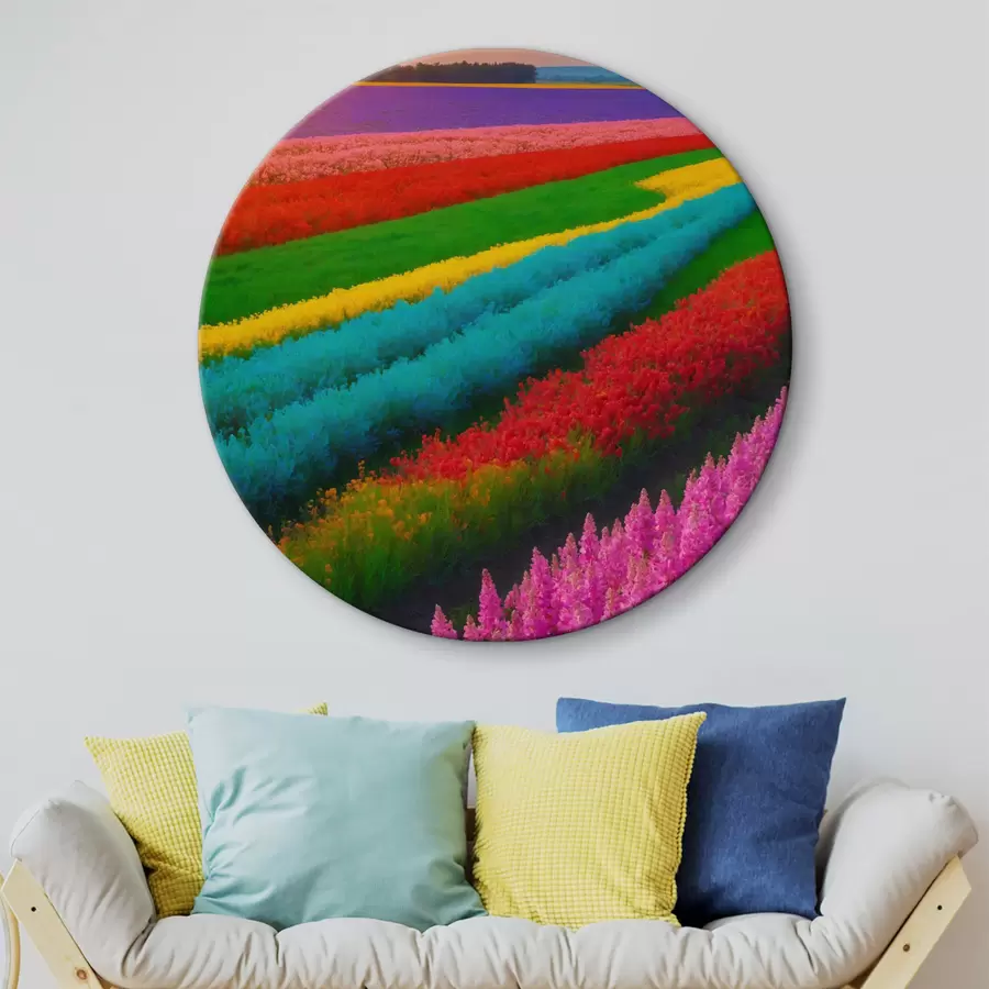 murales de pared Campo colorido de flores r40468