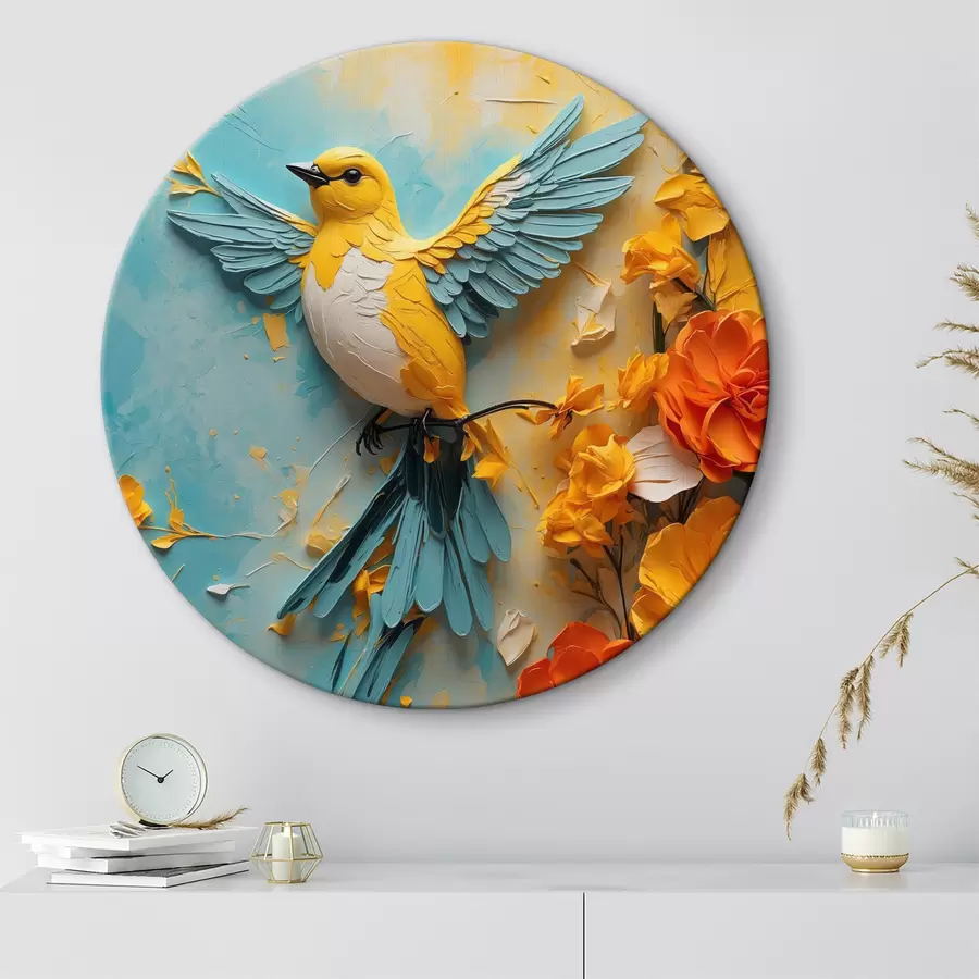 murales de pared Pájaro sobre fondo abstracto r40484