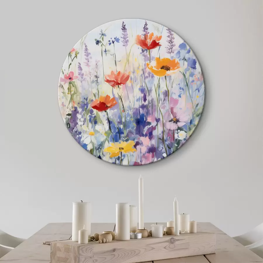 murales de pared Flores silvestres en acuarela r40503