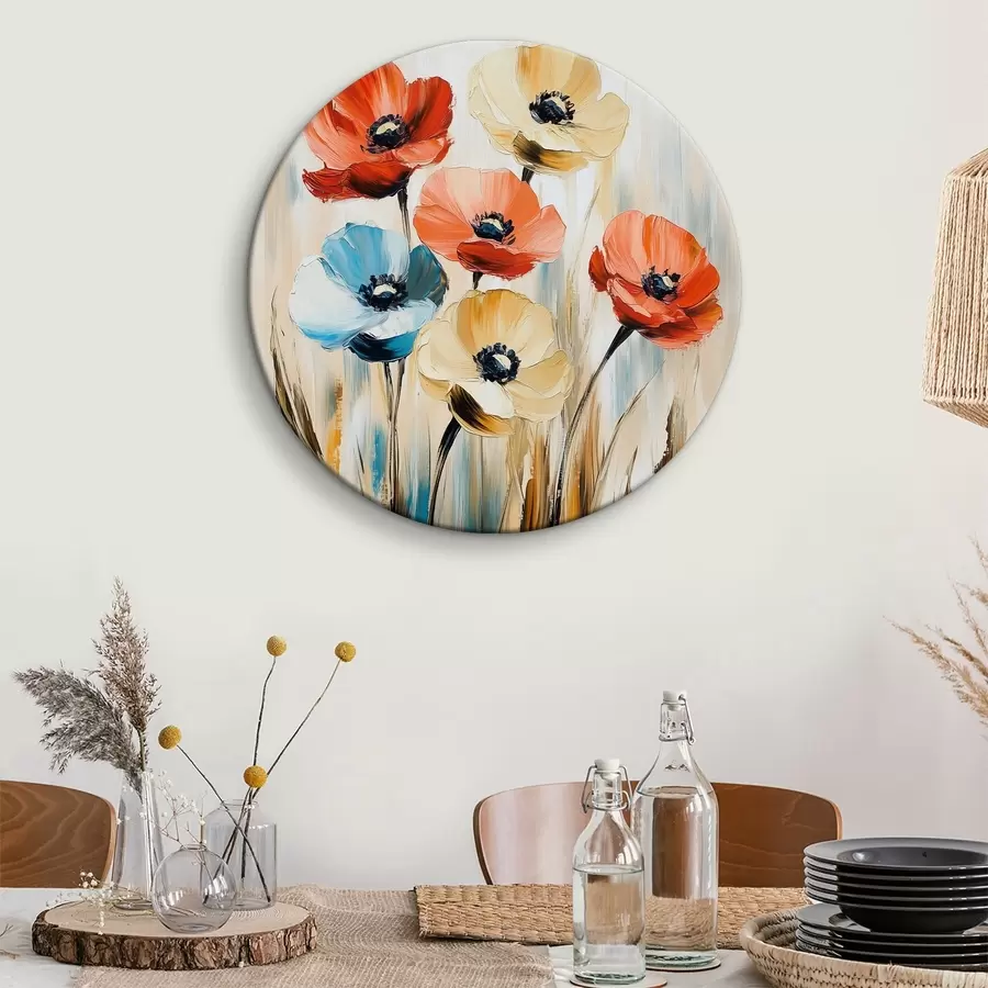 murales de pared Amapolas multicolores r40505