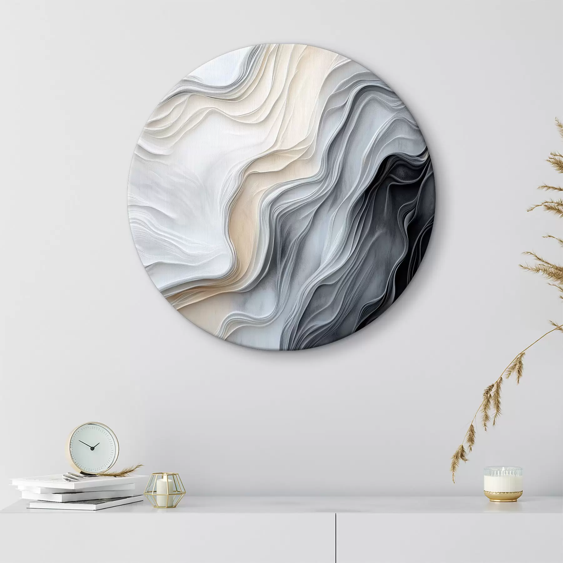 murales de pared Ondas abstractas con textura de imitación r40507