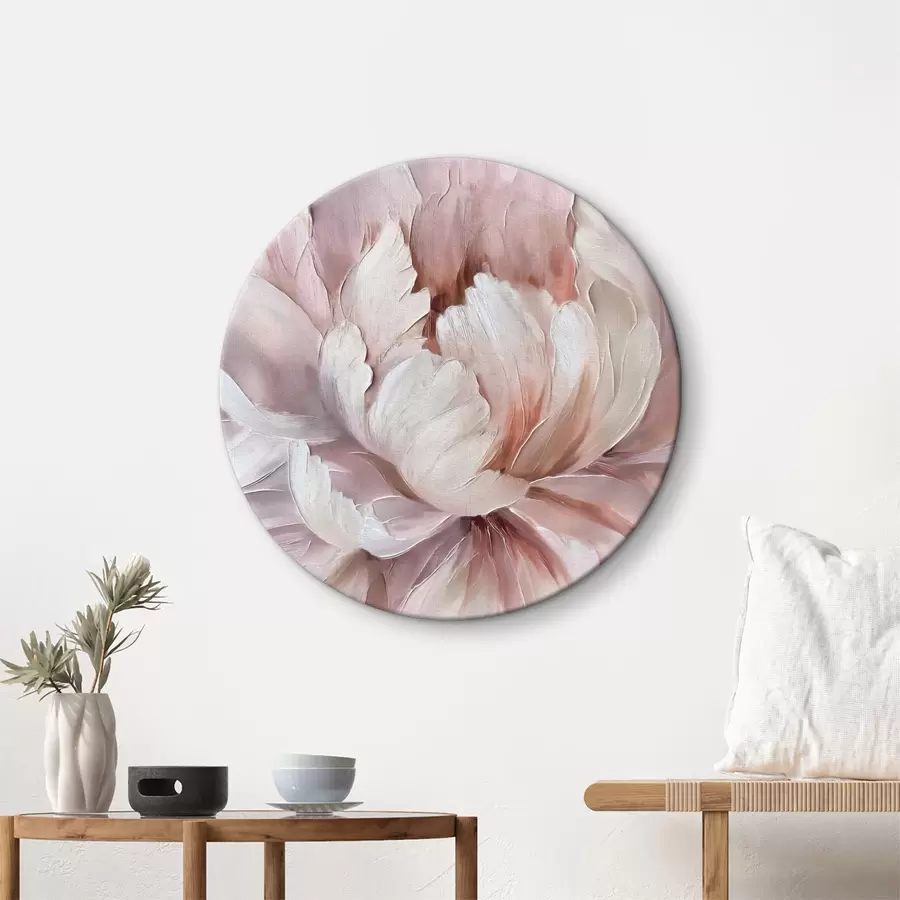 murales de pared Capullo de una exuberante peonía rosa r40511