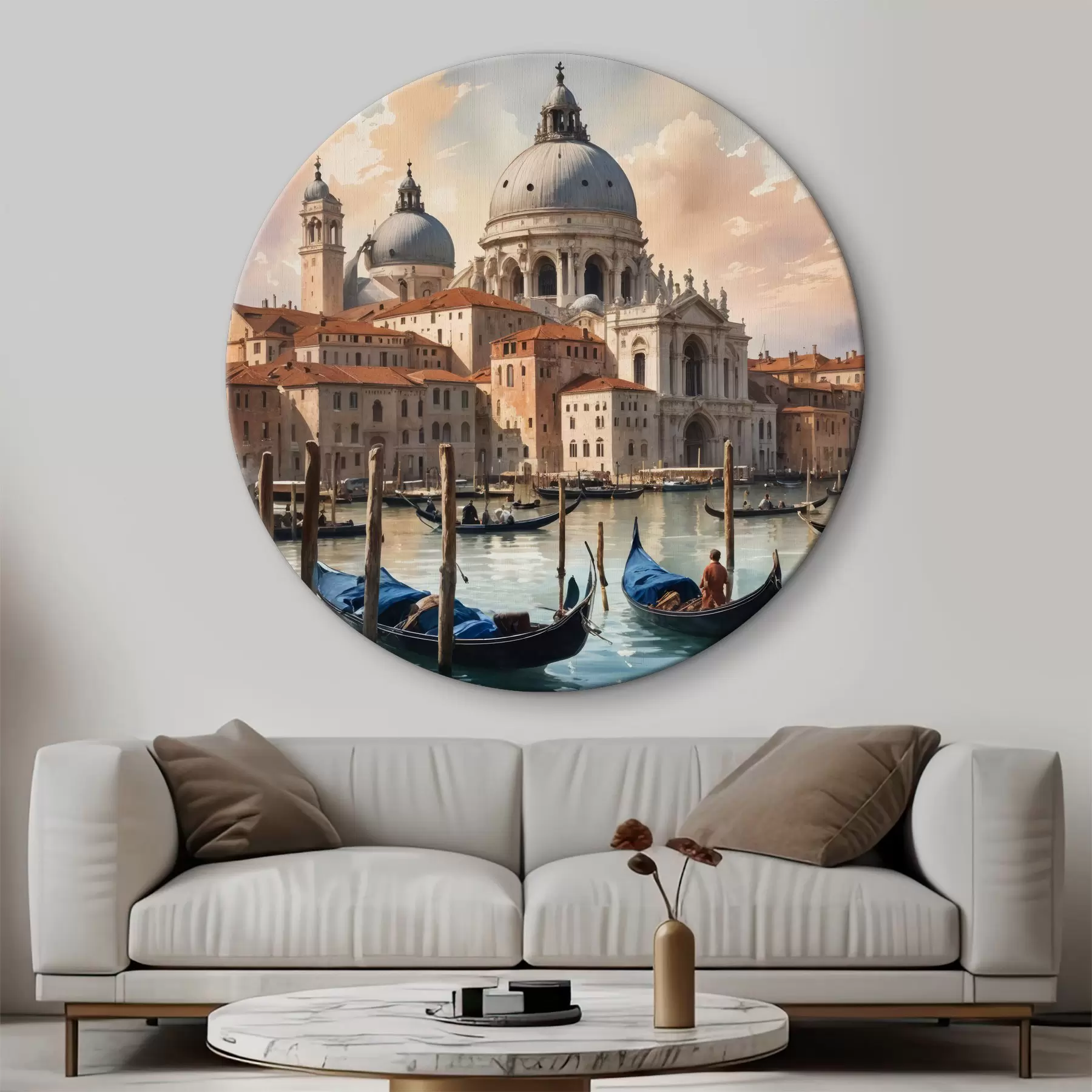 murales de pared Acuarela que representa una vista del Gran Canal de Venecia, Italia r40573