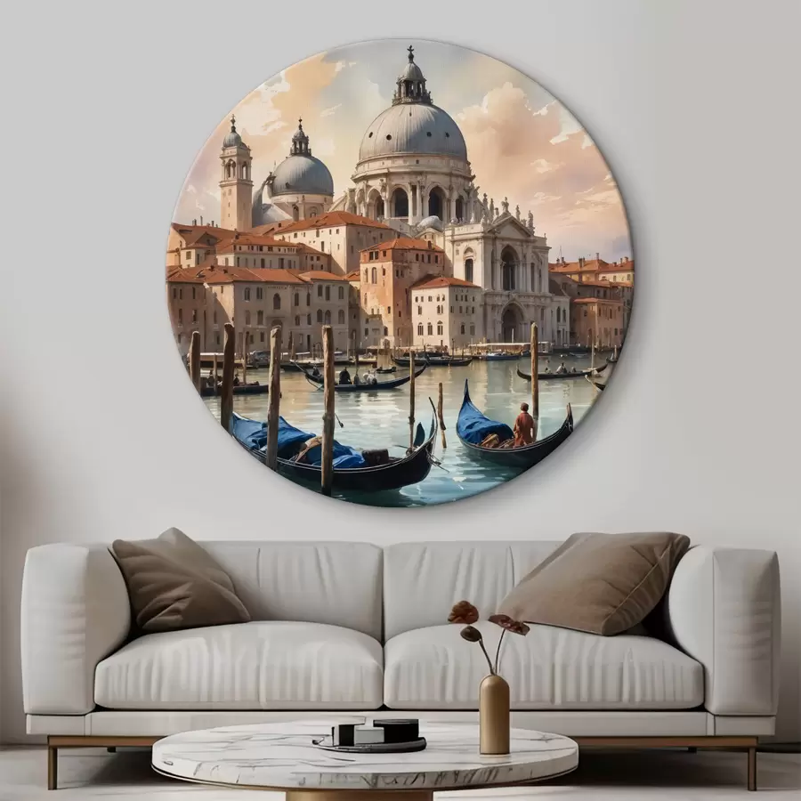 murales de pared Acuarela que representa una vista del Gran Canal de Venecia, Italia r40573