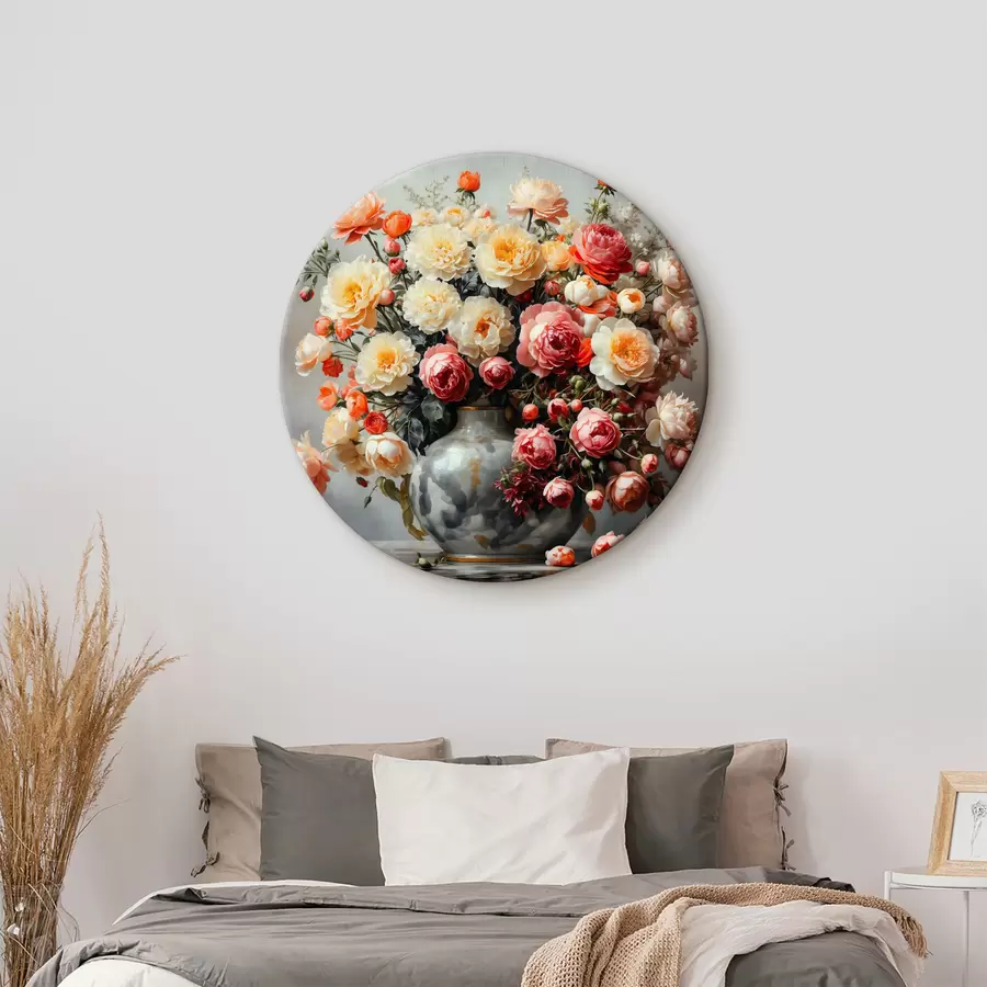 murales de pared Un ramo de flores brillantes en un jarrón r40733