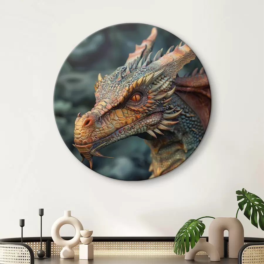 murales de pared La mirada de un dragón r40778