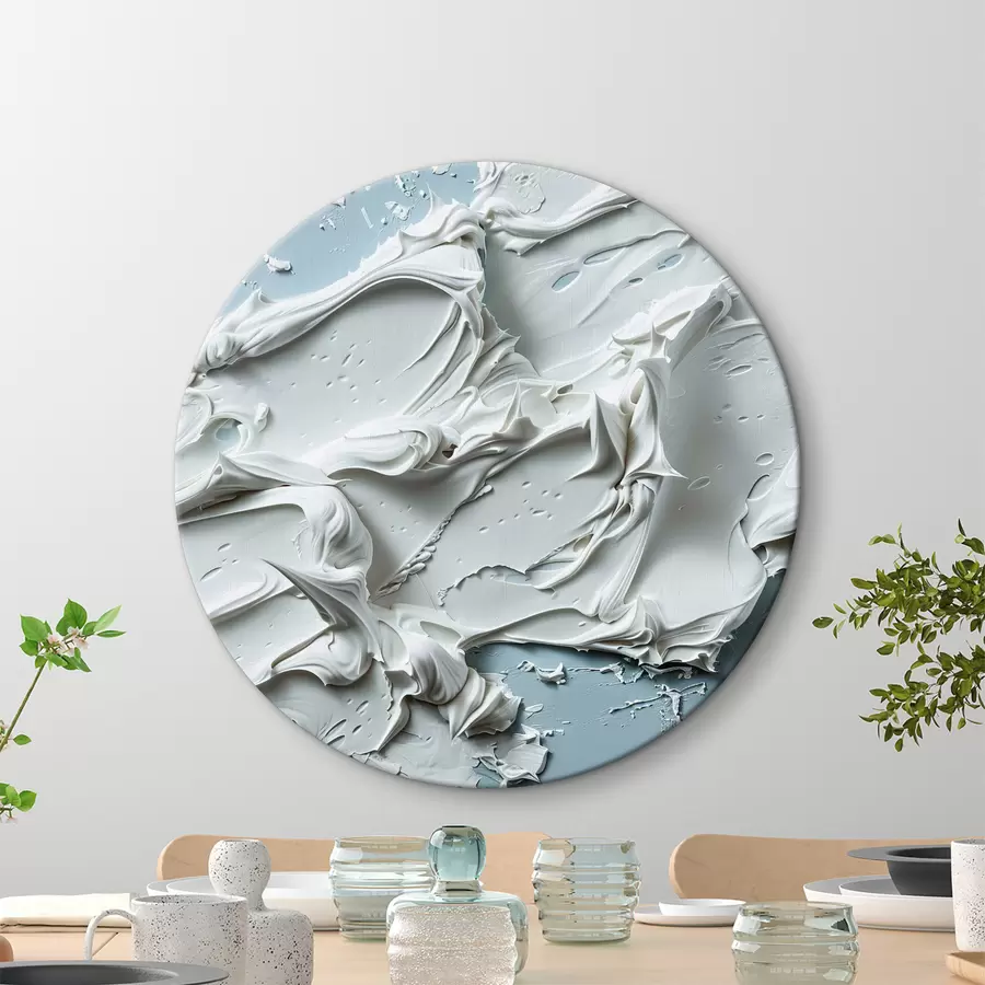 murales de pared Abstracto, azul claro, blanco r40788