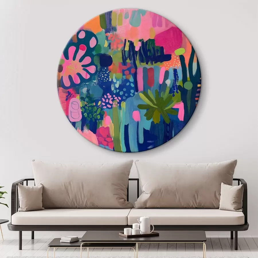 murales de pared flores abstractas r40824