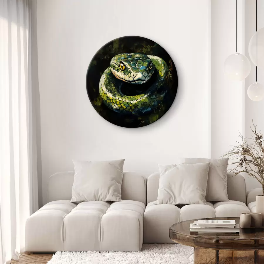 murales de pared Serpiente verde r40827