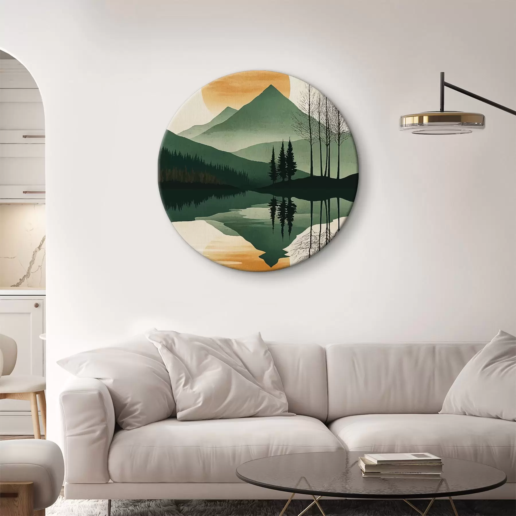 murales de pared Montañas y amanecer r40832