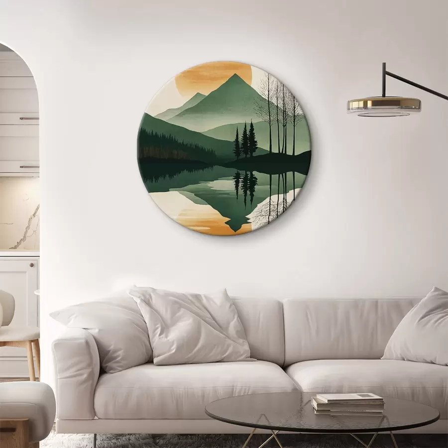 murales de pared Montañas y amanecer r40832