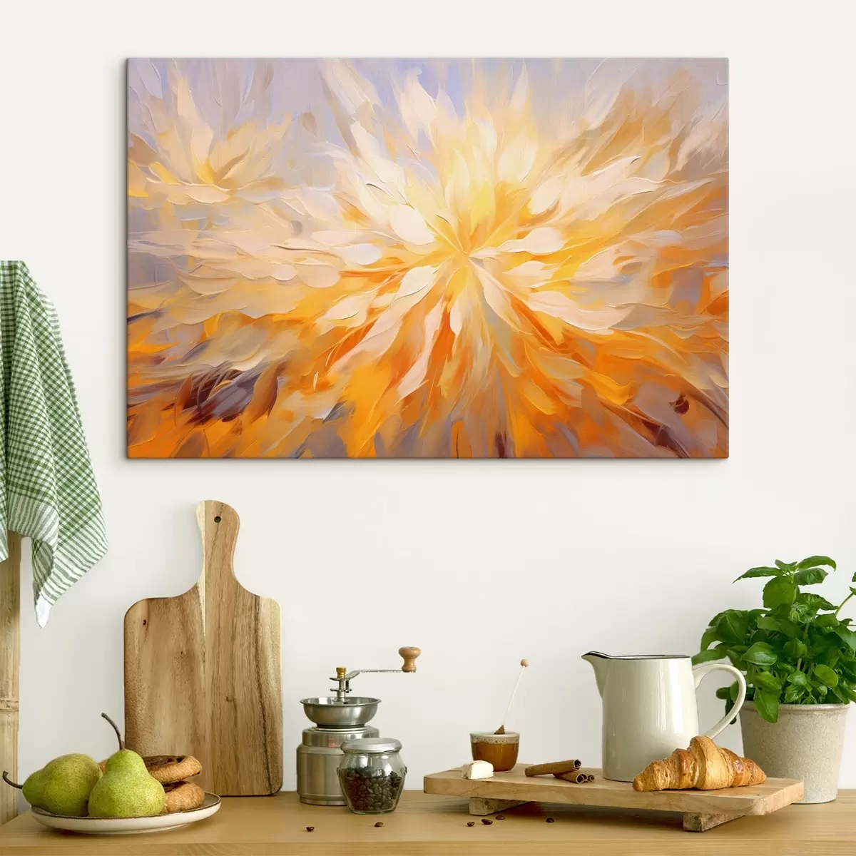 murales de pared Gran flor abstracta s42184