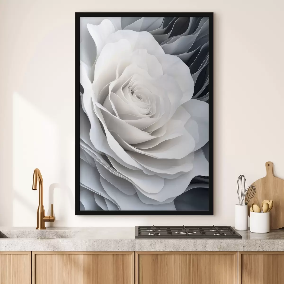 Poster Rosa blanca f42187