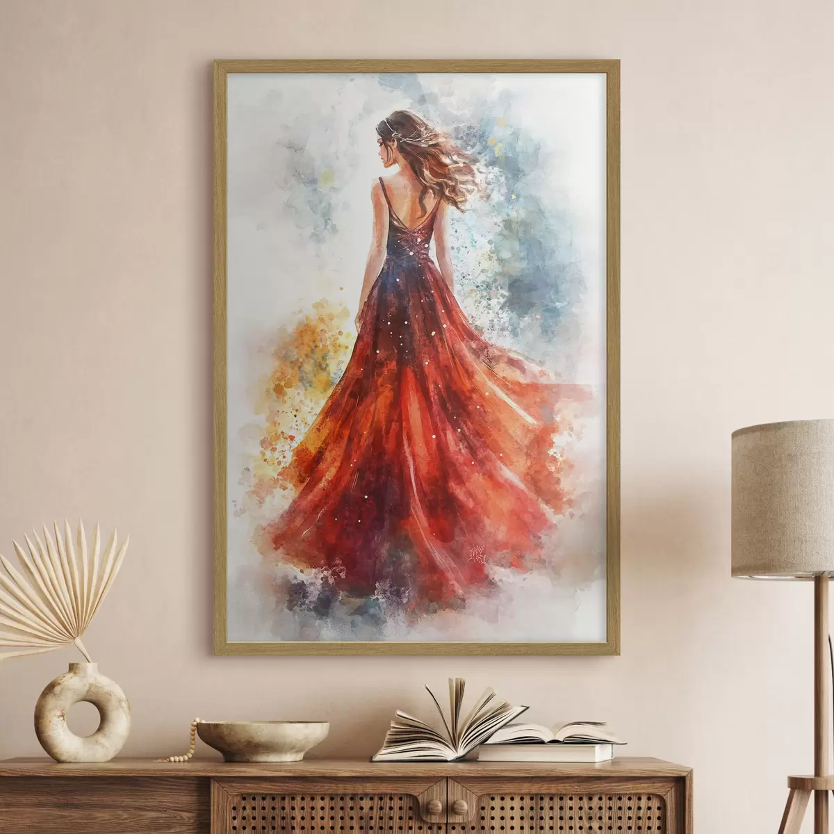 Poster Movimiento rojo f42193