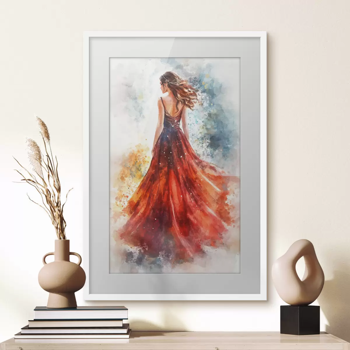 Poster Movimiento rojo f42193