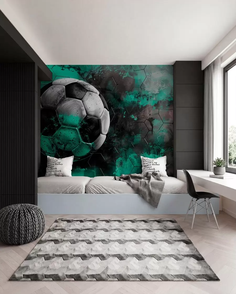 murales de pared Balón de fútbol w08618