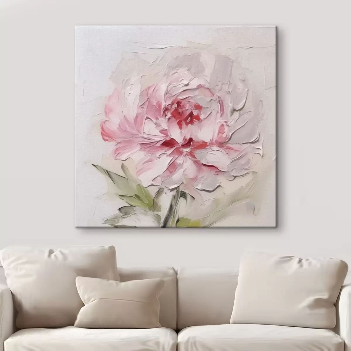 murales de pared Flor de peonía rosa s42336