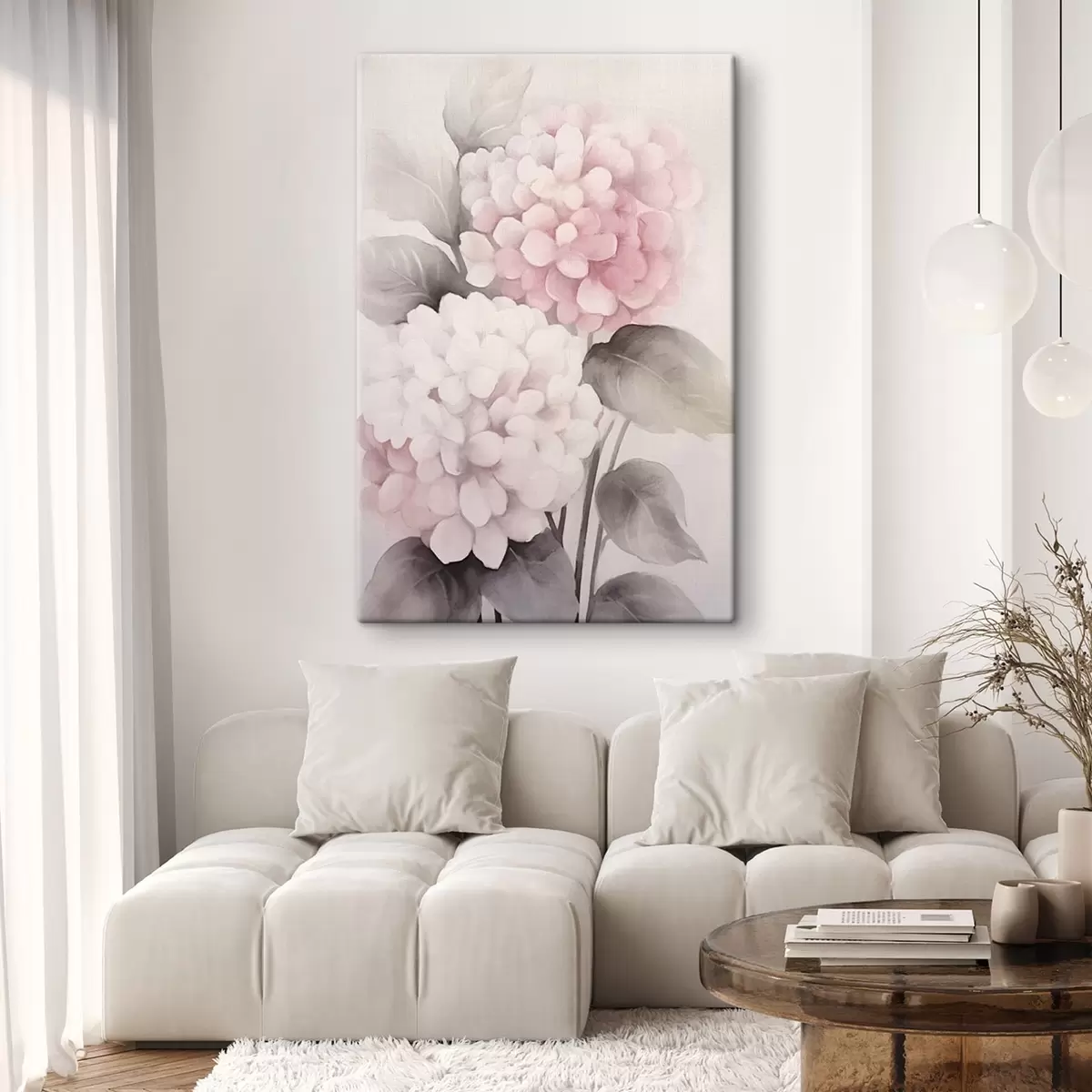 murales de pared Flores de hortensia s42348