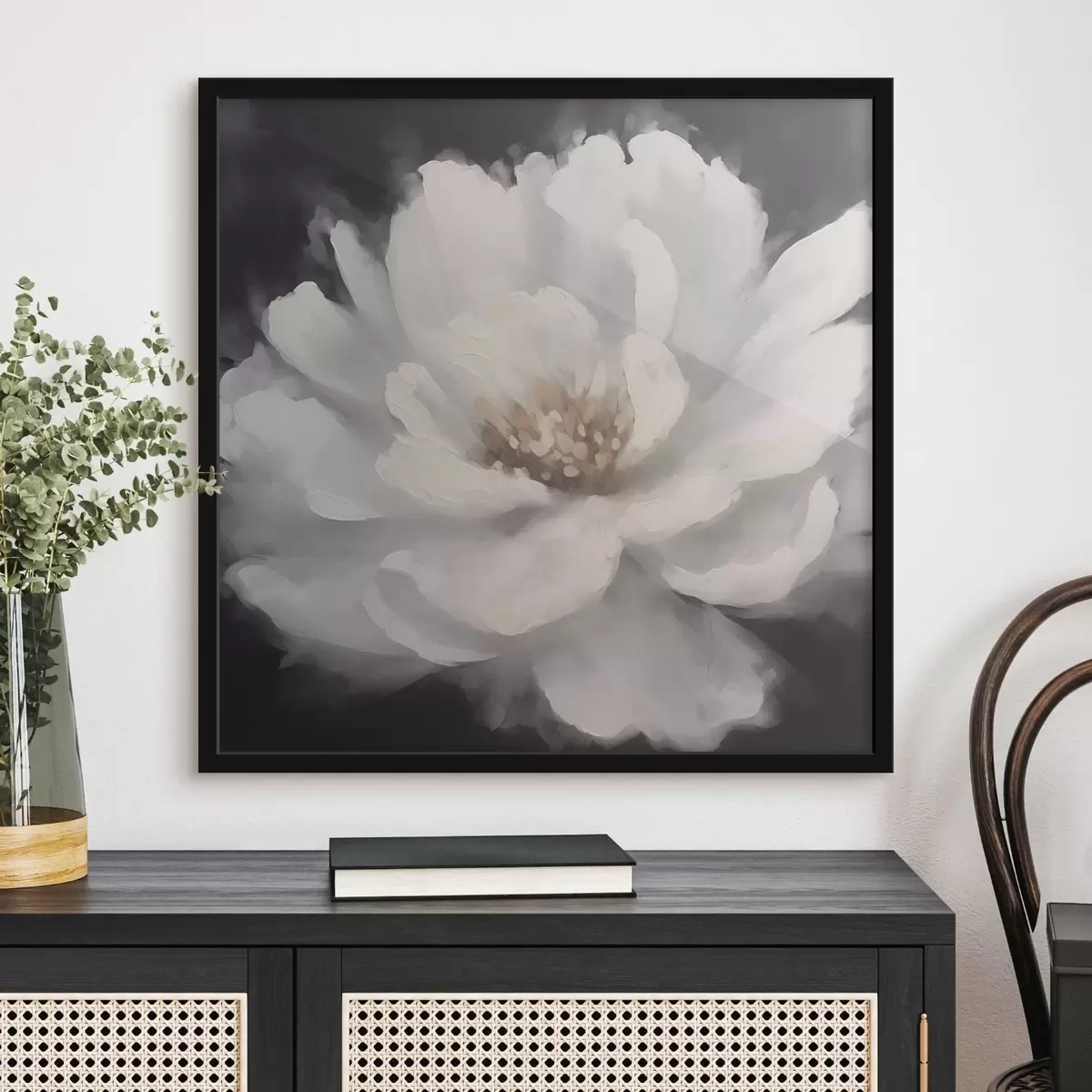 Poster Peonía blanca f42338