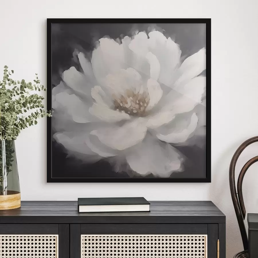 murales de pared Peonía blanca f42338