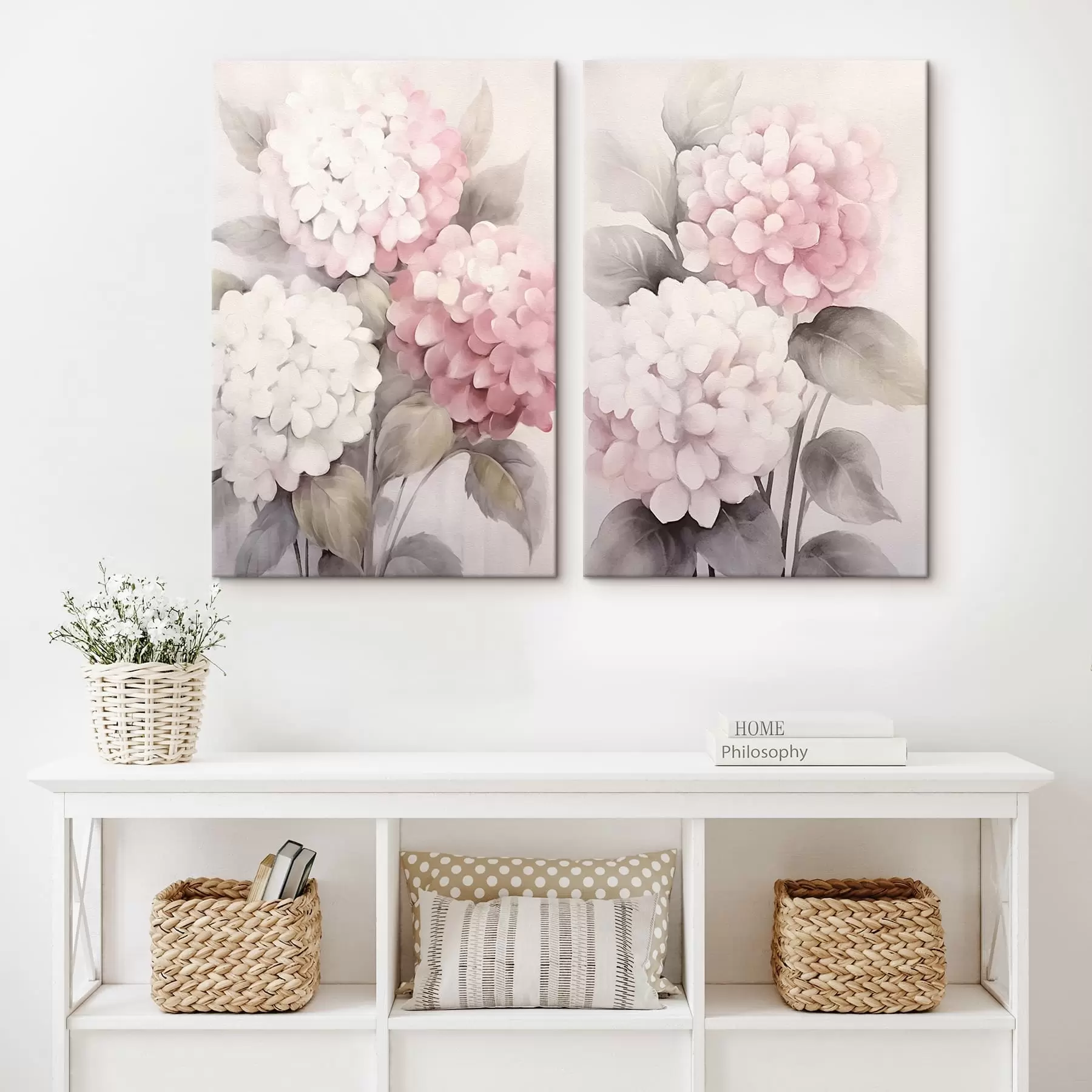 murales de pared Delicadas hortensias m00400