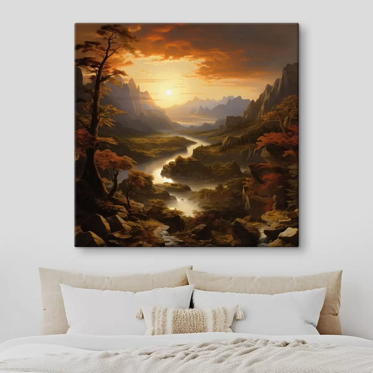 murales de pared Amanecer en las montañas s42385