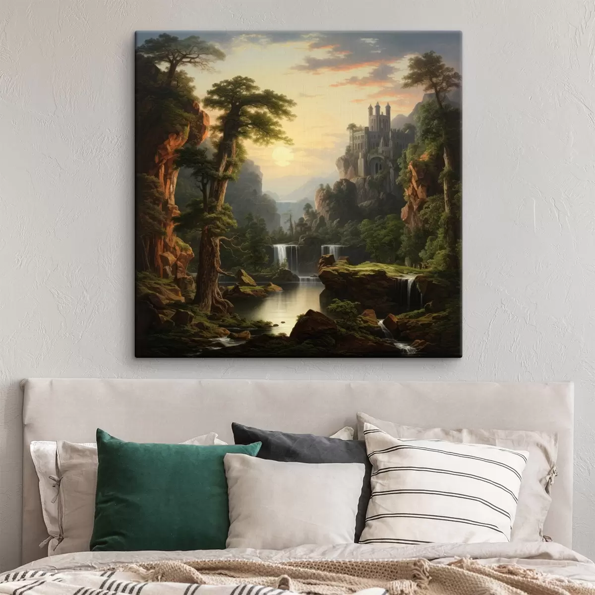 murales de pared Cascada en la montaña s42386