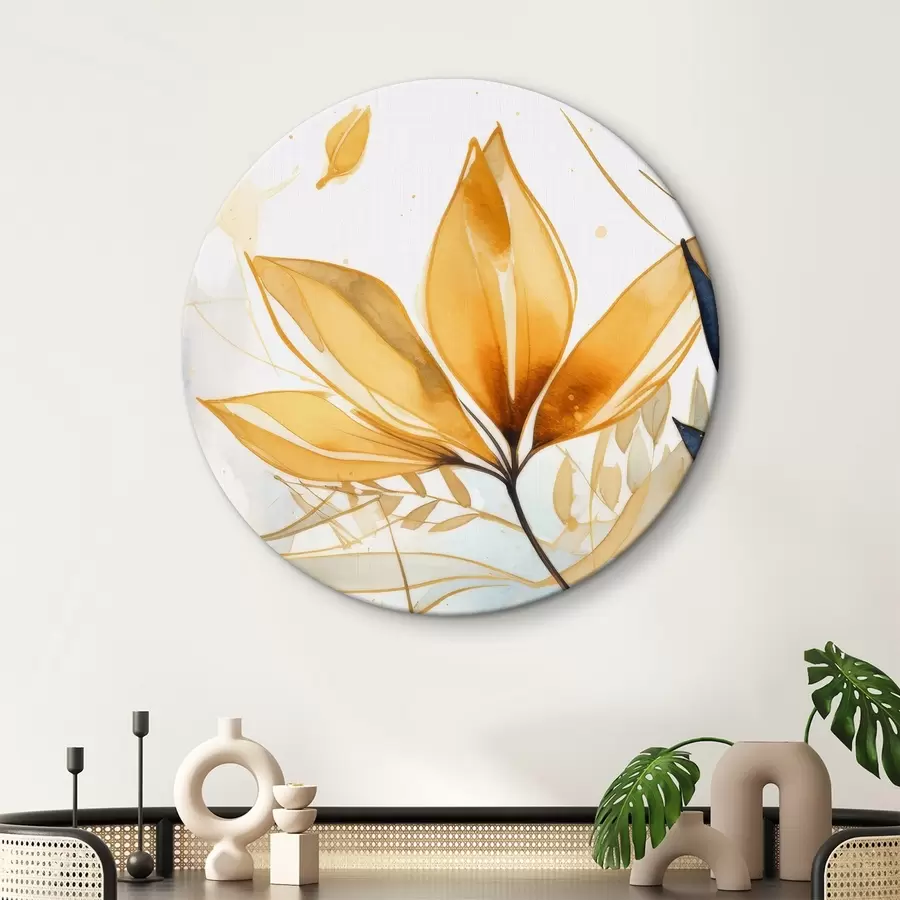 murales de pared Flor. imitación acuarela r42391