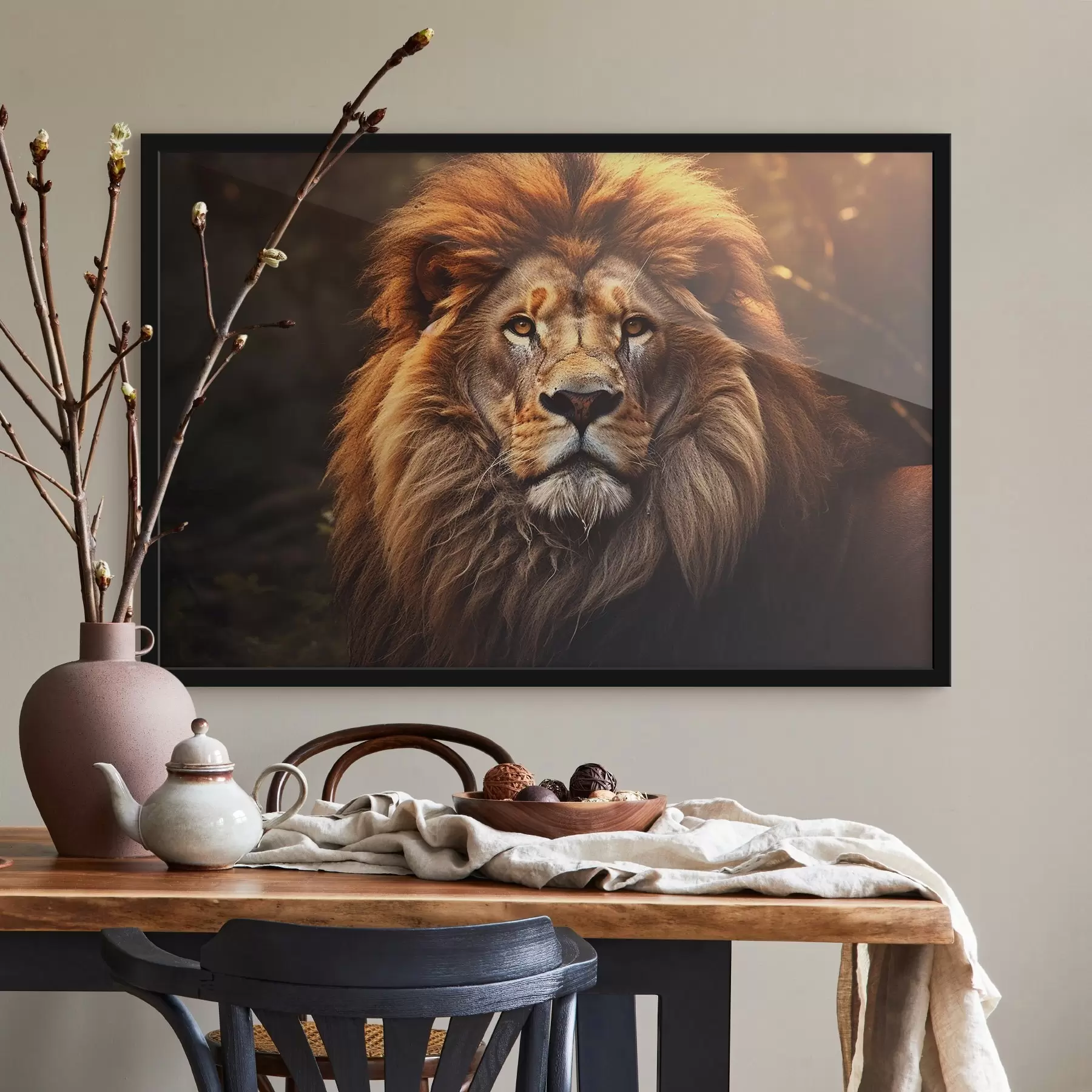 murales de pared Precioso león f42390