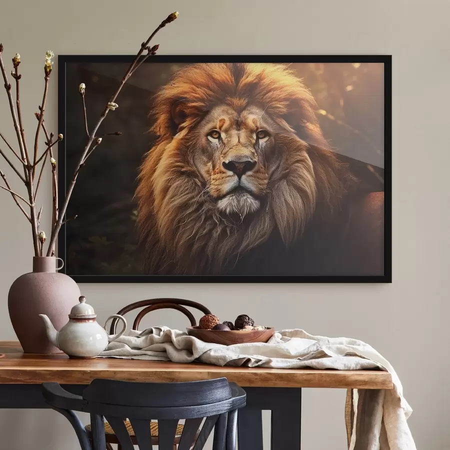 murales de pared Precioso león f42390