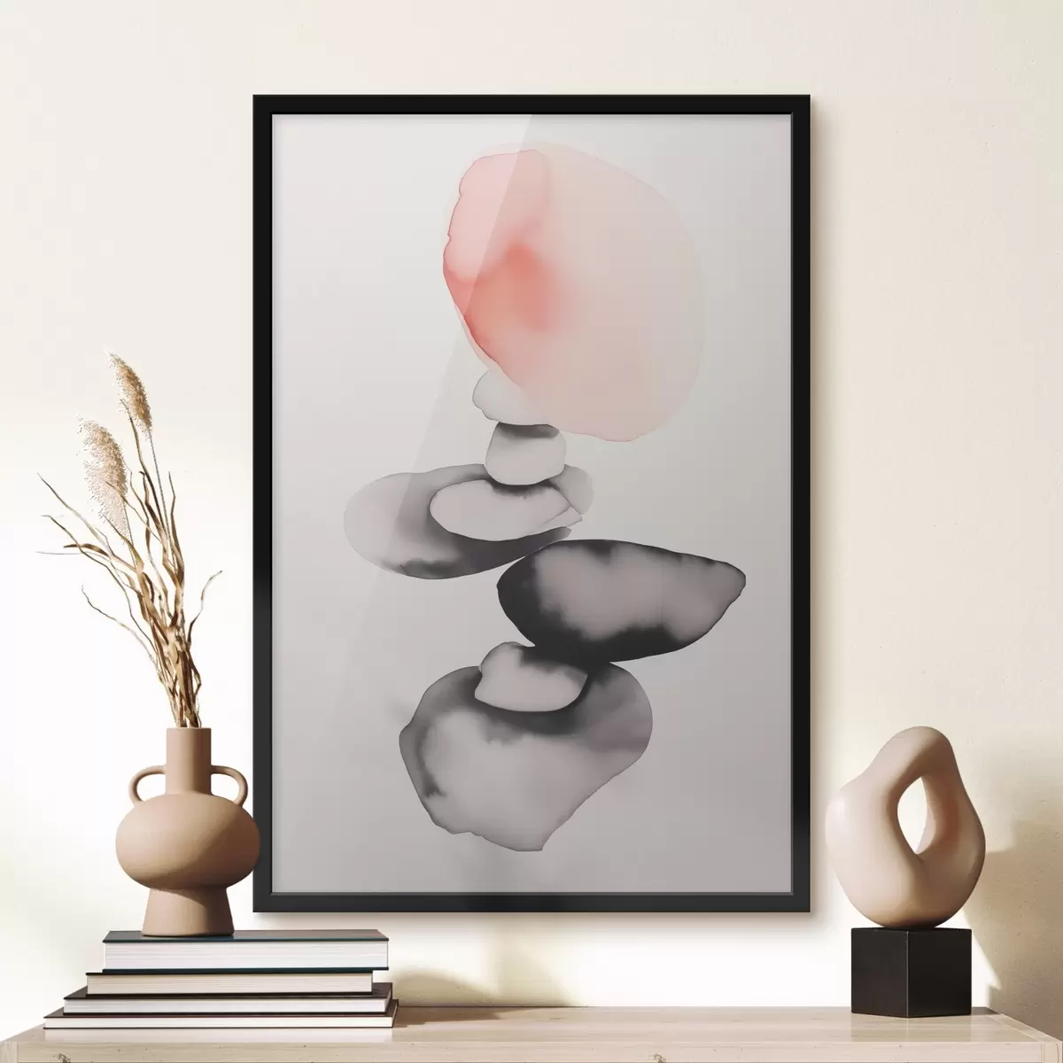 Poster Abstracción de manchas al estilo de la acuarela húmeda f42409