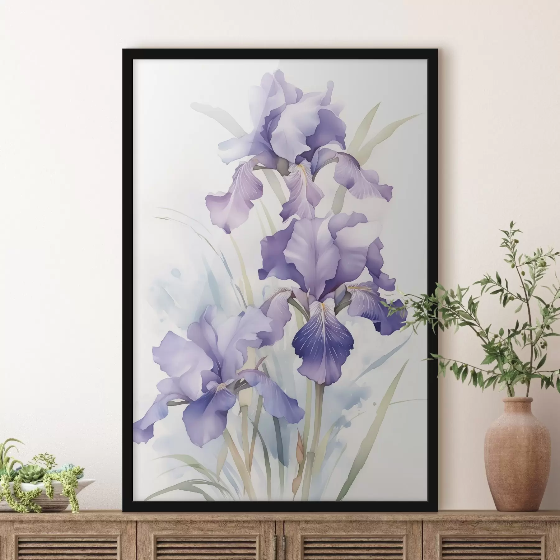murales de pared Iris imitación acuarela f42414