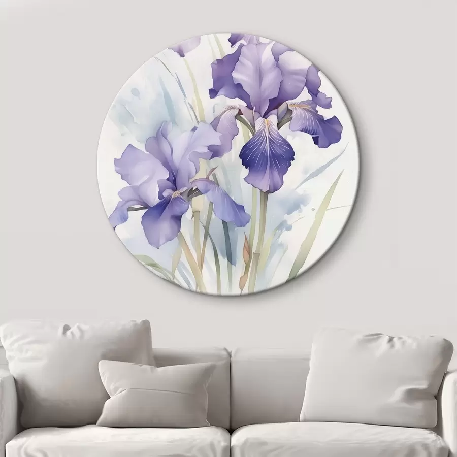 murales de pared Iris imitación acuarela r42414