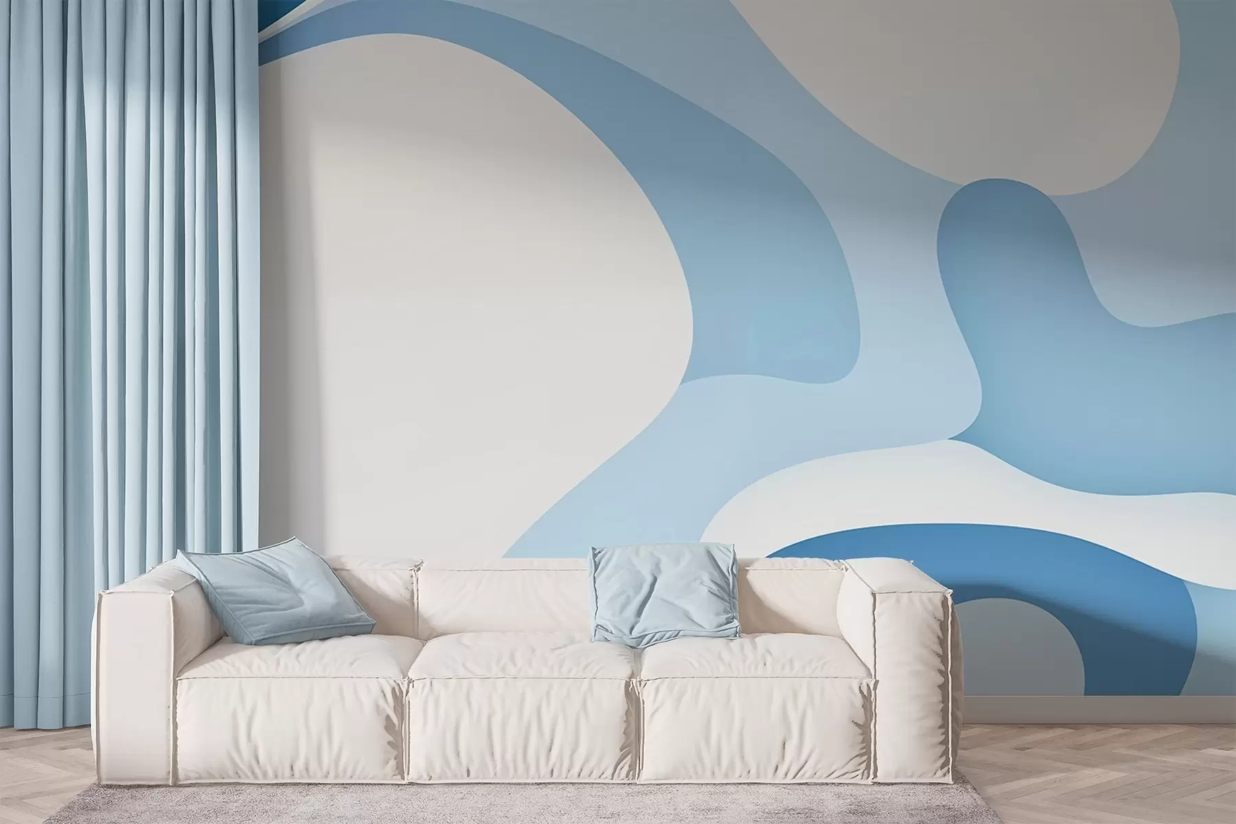 murales de pared Ondas abstractas w02760
