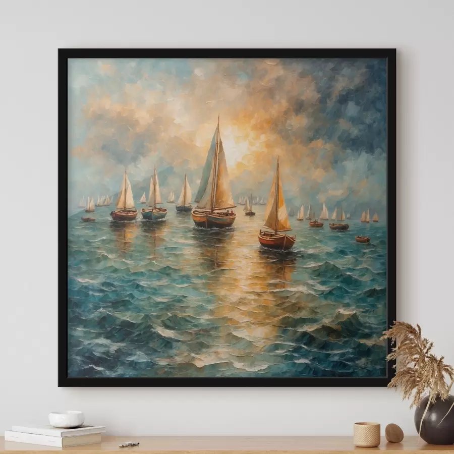 murales de pared Barcos en el mar f42264