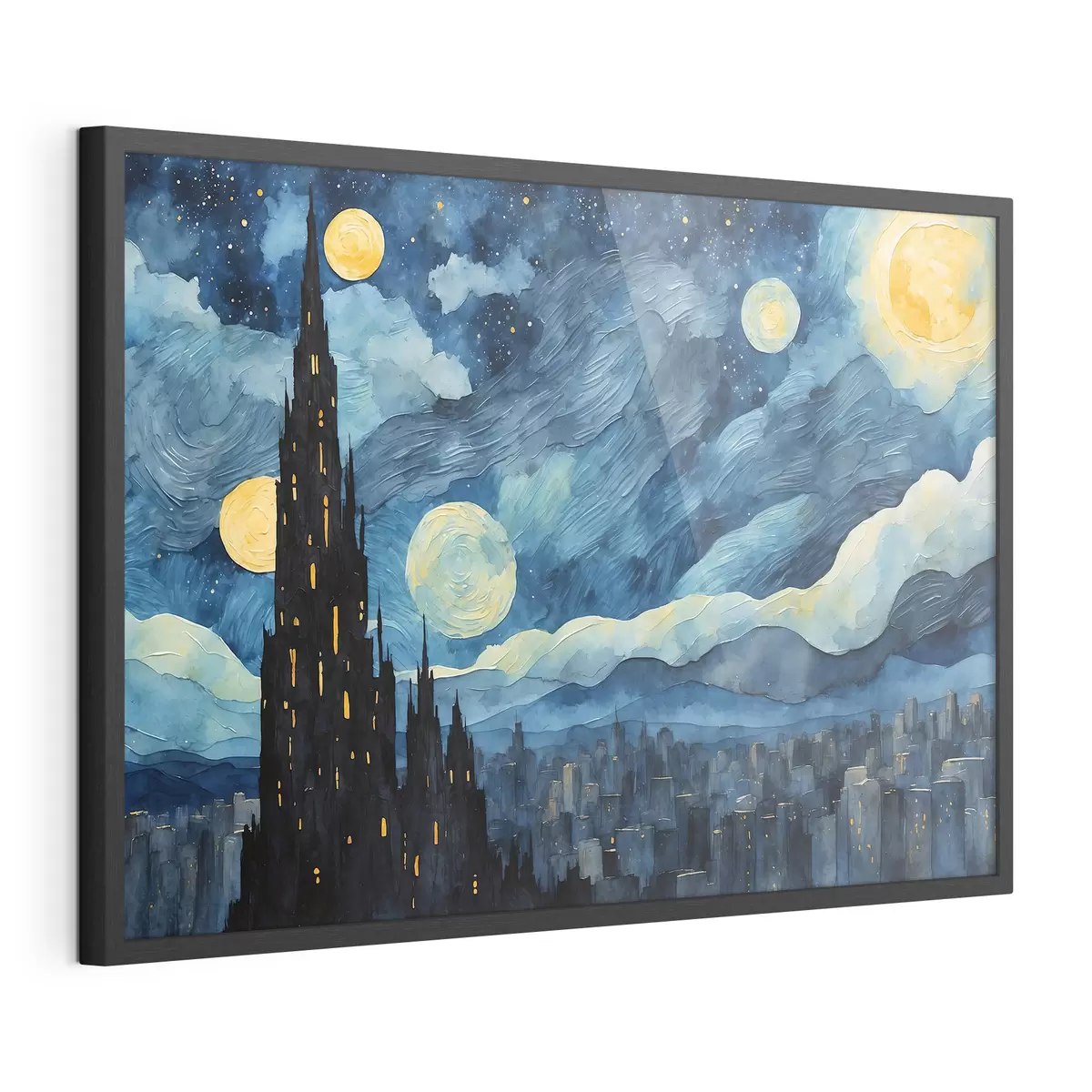 Poster Estrellas sobre sueño urbano f42268